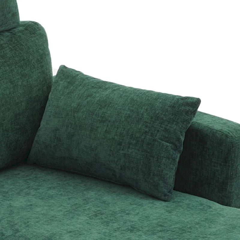 89 Chenille Sectional Sofa Couch With Extra Wide Chaise For Livingroom