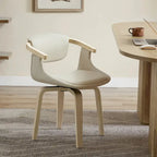 Art Leon Swivel Upholstered and Wood Accent Chair