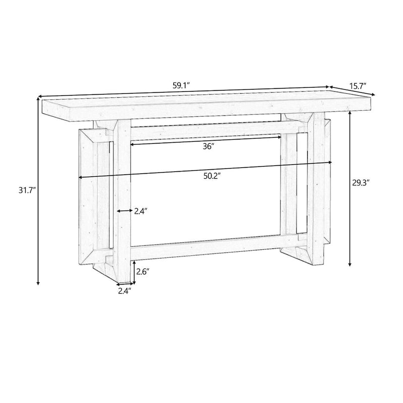 Contemporary Console Table Entryway Table for Living Room
