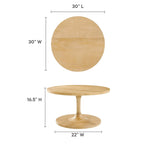 Lina 30 Round Wood Coffee Table