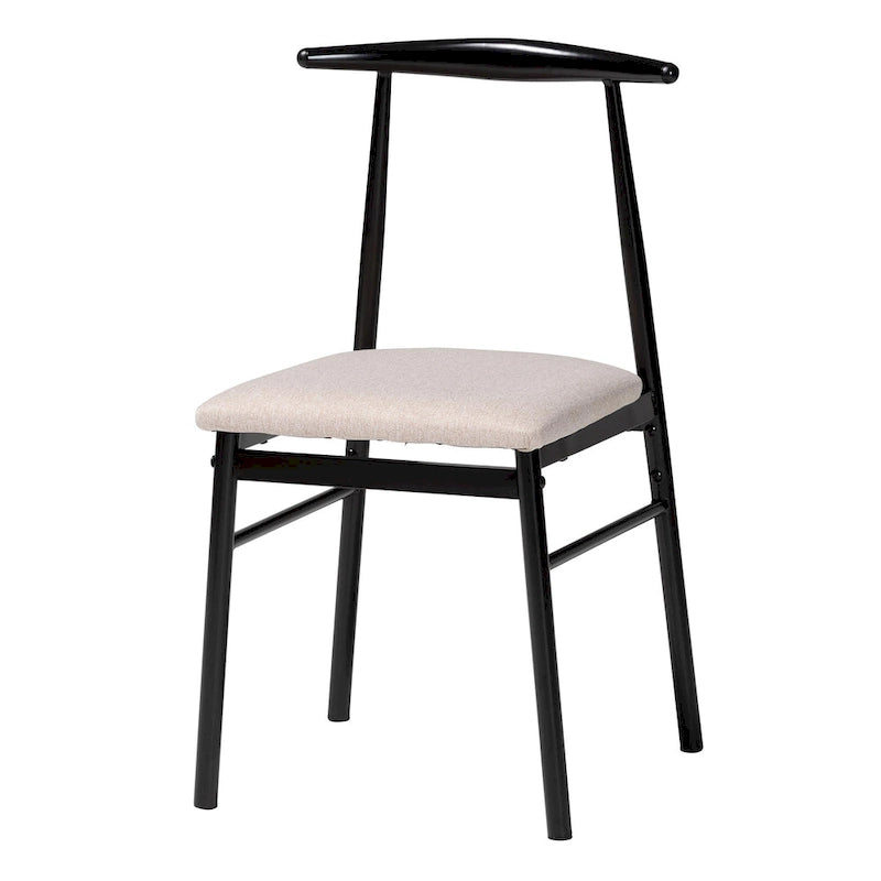 Arnold Modern Industrial Fabric and Metal 4-Piece Dining Chair Set