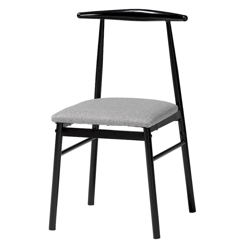 Arnold Modern Industrial Fabric and Metal 4-Piece Dining Chair Set