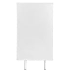 Wave Pattern Storage Cabinet with 2 Doors and 2 Drawers,Adjustable