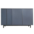 Wave Pattern Storage Cabinet with 2 Doors and 2 Drawers,Adjustable