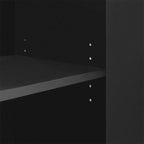 Wave Pattern Storage Cabinet with 2 Doors and 2 Drawers,Adjustable