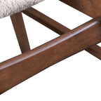 Furniture of America Beau I Mid-century Walnut 7-Piece Oval Dining Set