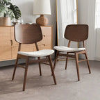 Furniture of America Beau I Mid-century Walnut 7-Piece Oval Dining Set