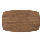 Furniture of America Shaw Mid-century 5-Piece Walnut Wood Counter Height Table Set with 4 Chairs