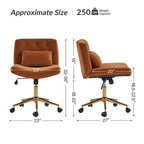 Ollie Modern Flannel Swivel Tilting Office Chair with Pillow by HULALA HOME