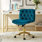 Ollie Modern Flannel Swivel Tilting Office Chair with Pillow by HULALA HOME