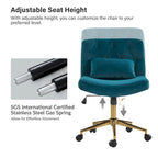 Ollie Modern Flannel Swivel Tilting Office Chair with Pillow by HULALA HOME