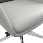 Summit High-Back Leather Office Chair with Swivel and Tilt