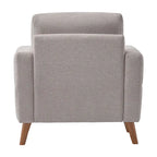 Clara Modern Armchair, Light Grey