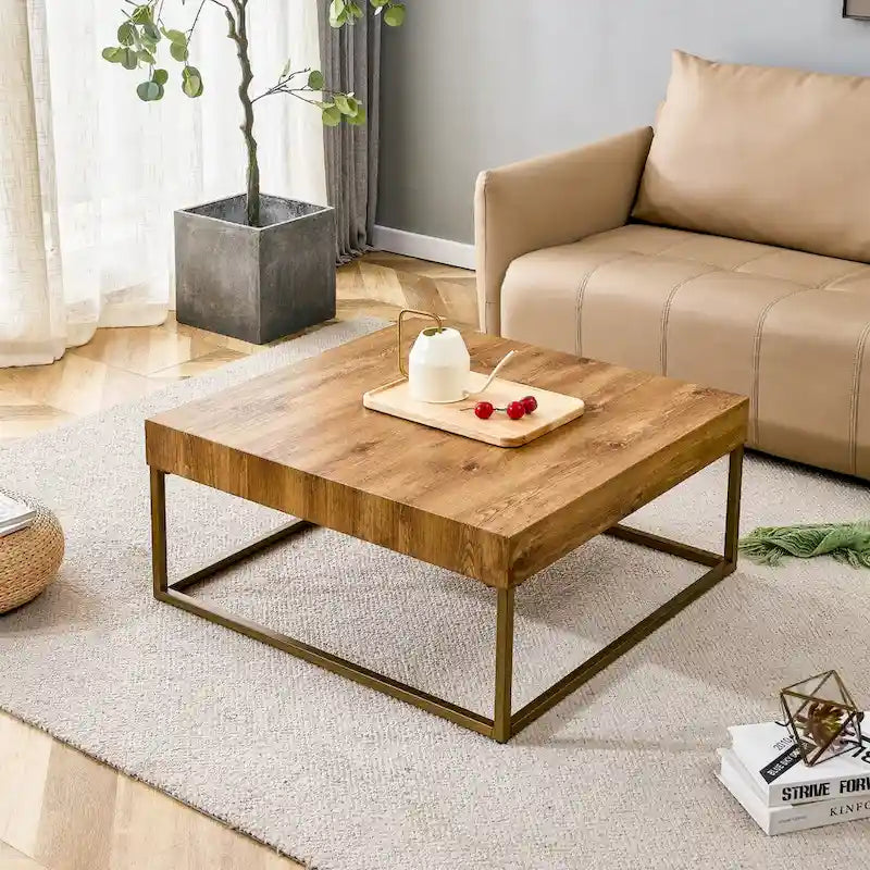 Naturally elegant wooden coffee table