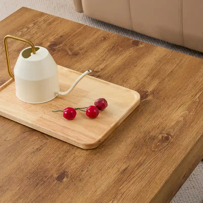 Naturally elegant wooden coffee table