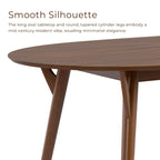 Furniture of America Beau II Mid-century Walnut 7-Piece Dining Table Set