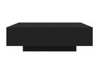Black Engineered Wood Coffee Table, 100 x 100 x 31 cm