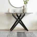 45.3 Glass Top Console Table - N/A