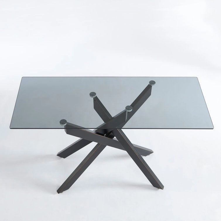 45.3 Glass Top Console Table - N/A