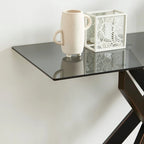45.3 Glass Top Console Table - N/A