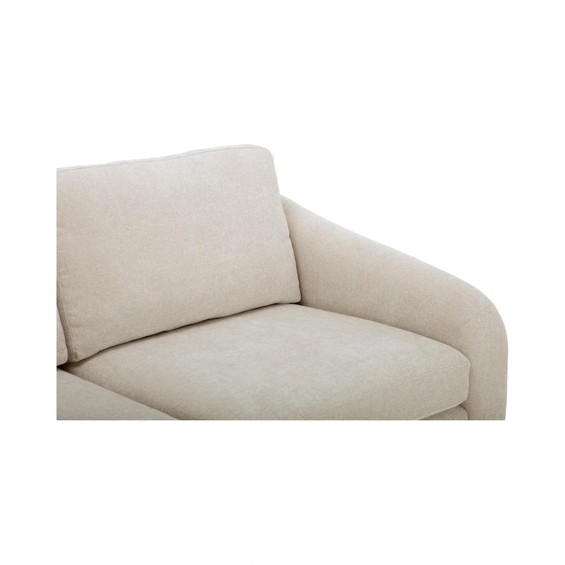NADAAL STUDIOS Drew, Sectional with Reversible Chaise, Dark Brown - 98 X 59.2 X 33.5