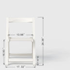 Stateside Wood Weather Resistant Outdoor Chair with Compact Folding Set of 2