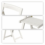 Stateside Wood Weather Resistant Outdoor Chair with Compact Folding Set of 2