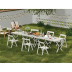 Stateside Wood Weather Resistant Outdoor Chair with Compact Folding Set of 2