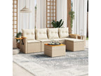 Beige Woven Resin Wicker Outdoor Furniture Set - dlz1766456514105