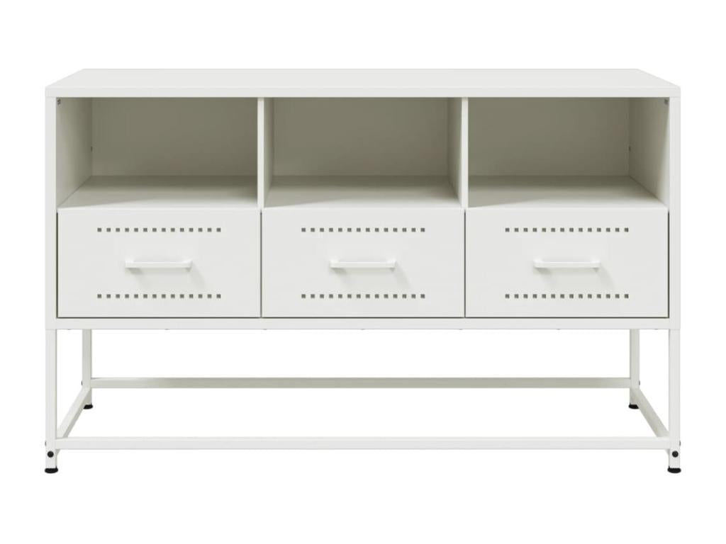 White TV Stand, 100.5 x 39 x 60.5 cm