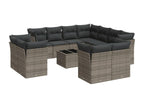 Gray Woven Resin Wicker Outdoor Furniture Set - dlz1766456969553