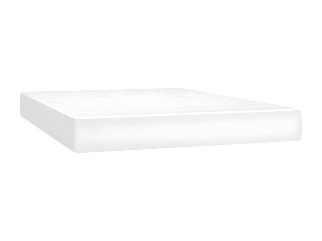 White Faux Leather Mattress, 140 x 190 cm