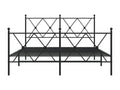 Black Metal Bed Frame, 137 x 190 cm