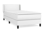 White Faux Leather Mattress, 90 x 200 cm