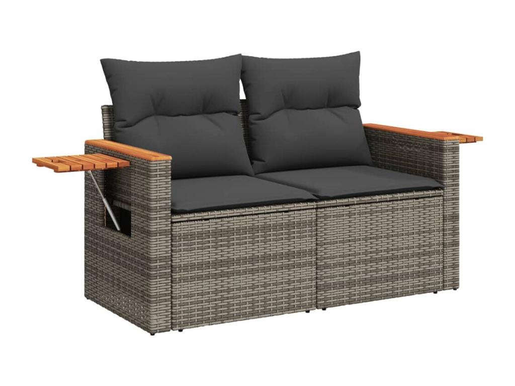 Gray Woven Resin Wicker Outdoor Furniture Set - dlz1766456724360