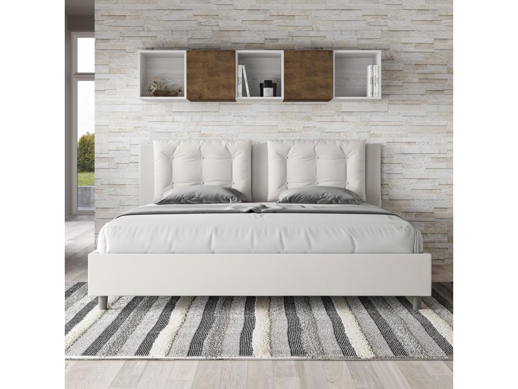 White Faux Leather Home Furniture, 180 x 210 cm