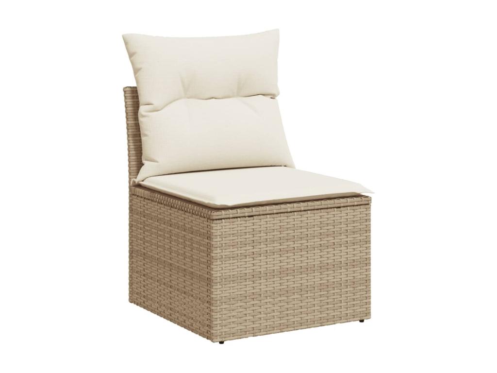 Beige Woven Resin Wicker Outdoor Furniture Set - dlz1766456891957
