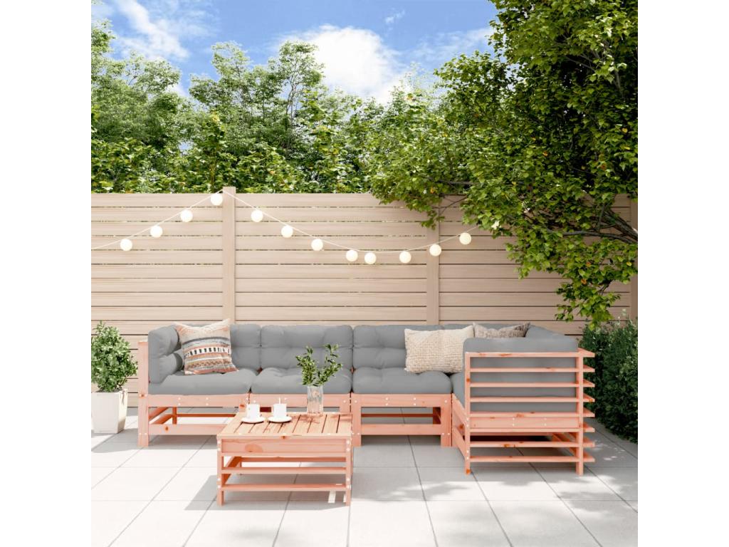 Brown Solid Wood Outdoor Furniture Set - dlz1766456349421