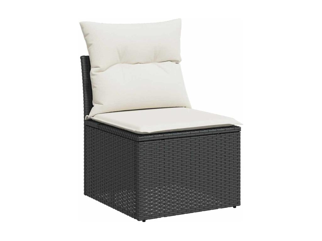 Black Woven Resin Wicker Outdoor Furniture Set - dlz1766457157030