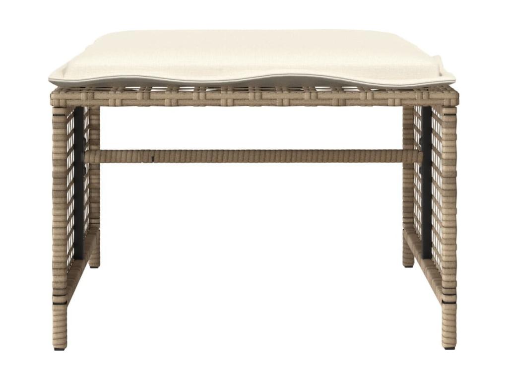 Beige Glass Outdoor Furniture Set