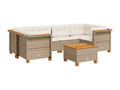 Beige Woven Resin Wicker Outdoor Furniture Set - dlz1766456450360