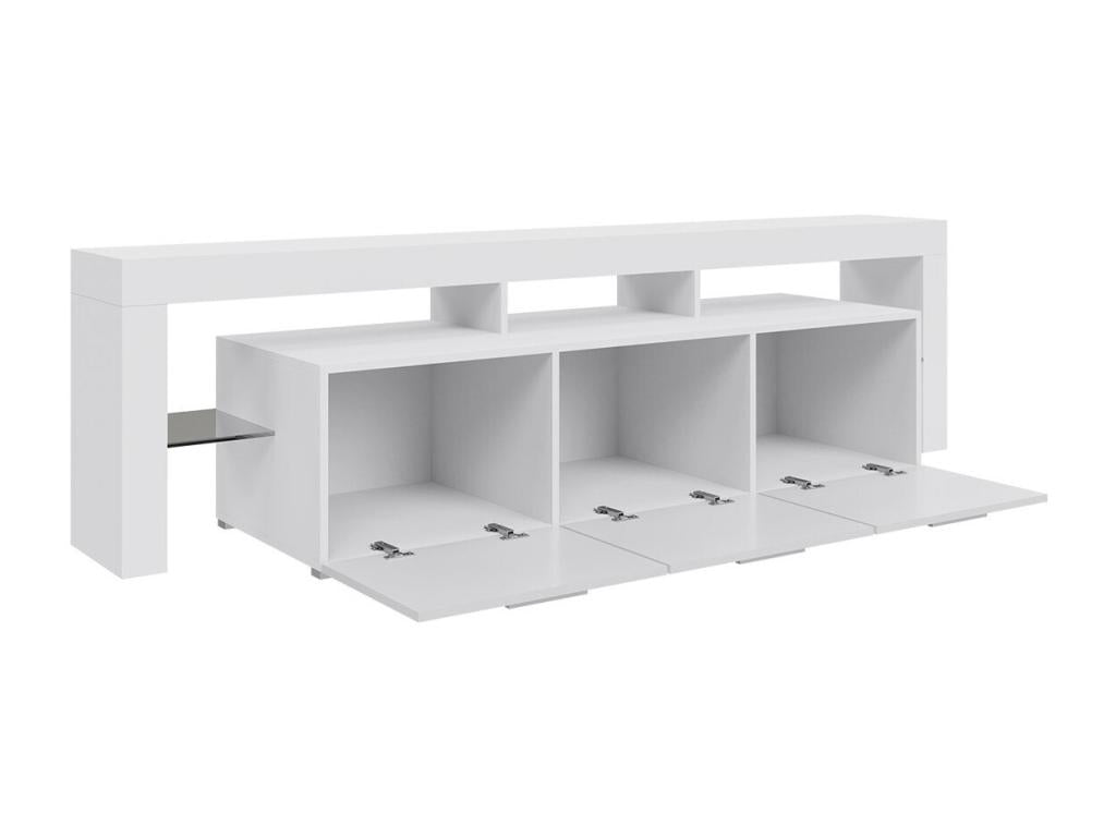 Black TV Stand, 200 x 55 x 45 cm