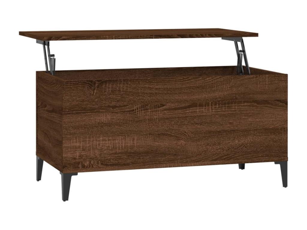 Brown Engineered Wood Coffee Table, 90 x 44.5 x 45 cm