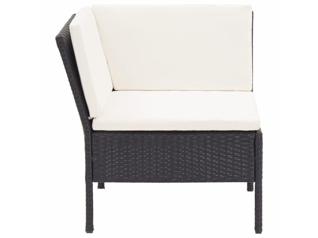 Black Woven Resin Wicker Outdoor Furniture Set - dlz1766456763316