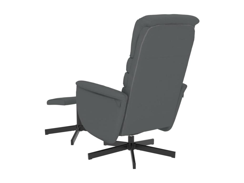 Gray Faux Leather Accent Chair