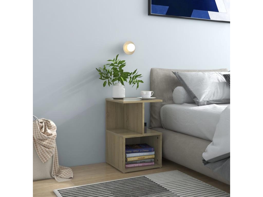 Brown Oak Wood Home Furniture, 35 x 35 x 55 cm