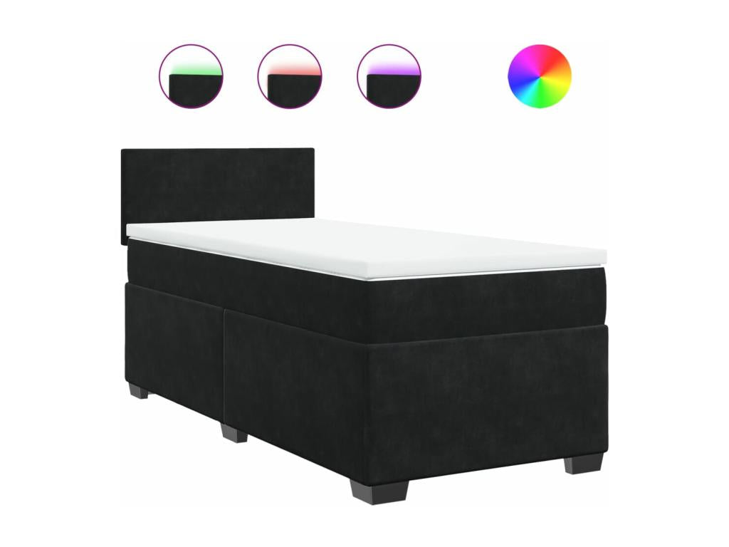 Black Velvet Mattress, 80 x 200 cm