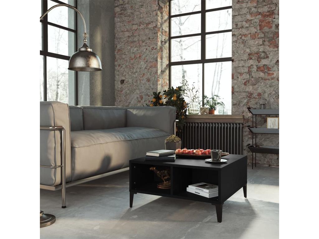 Black Coffee Table, 60 x 60 x 30 cm