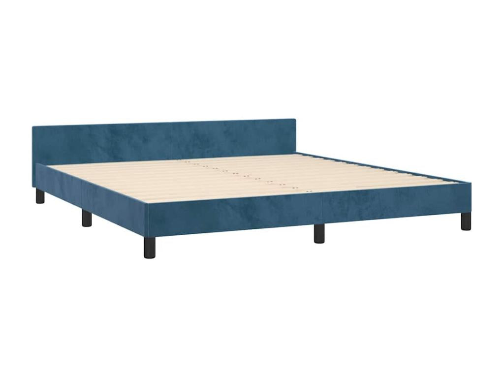 Blue Velvet Bed Frame, 180 x 200 cm - dlz1766456909439