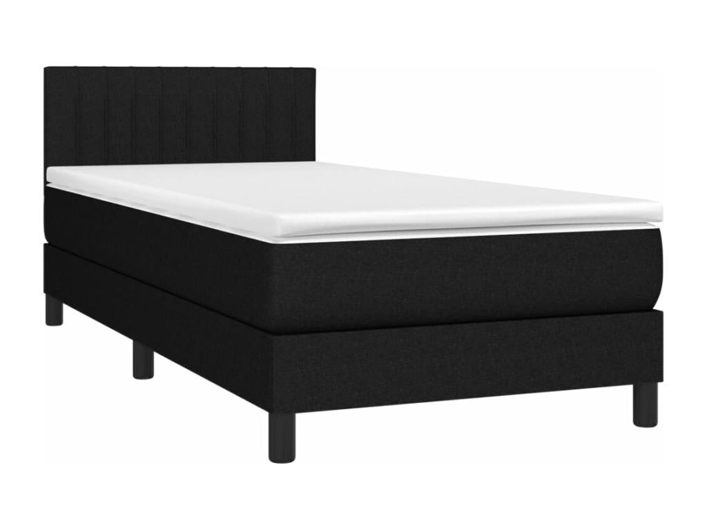 Black Fabric Mattress, 90 x 200 cm